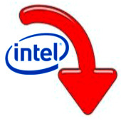 Intel (flecha abajo)