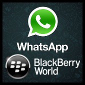 Whatsapp y BlackBerry World